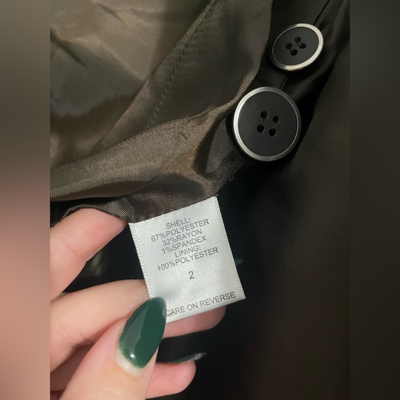 NWT Brown and Gray New York & Company Blazer - Size 2 - Picture 4 of 9